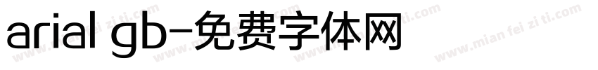 arial gb字体转换